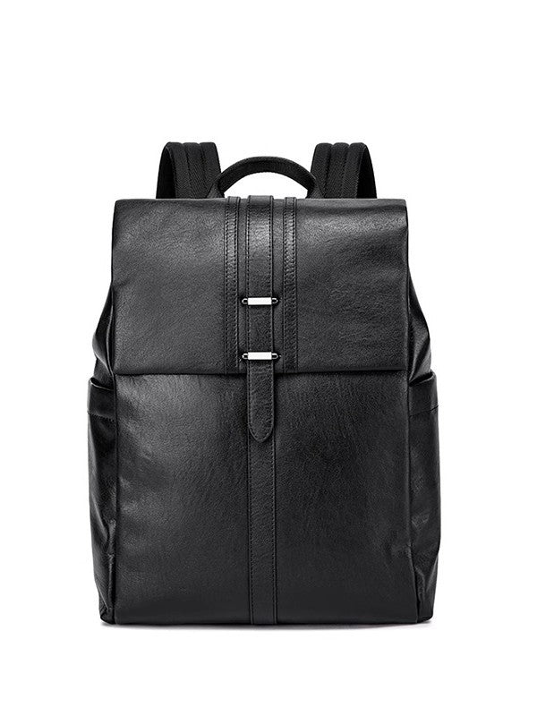 Men's Full Grain Leather Laptop Backpack for Work & Travel